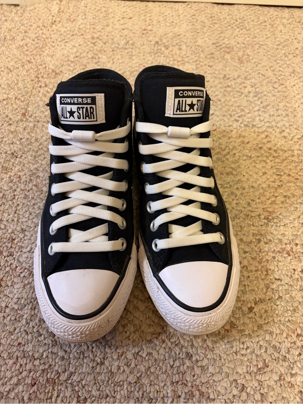 Converse Black and White High Top Sneakers